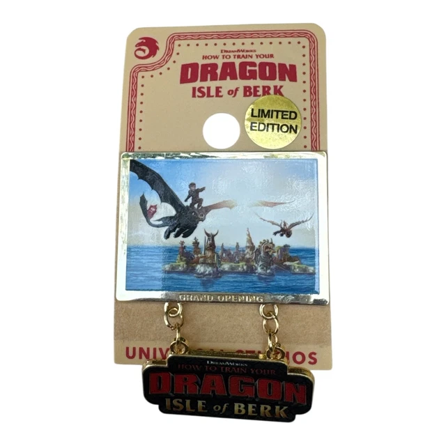 2025 UNIVERSAL EPIC Universe HTTYD Isle of Berk Grand Opening Pin LE ...