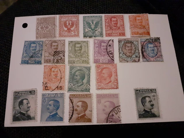 Italie Timbres Oblitéré 1901/09N°64 Au N°82 V.Photos