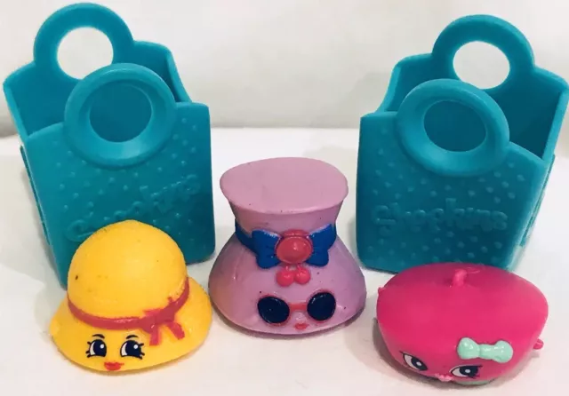 Shopkins Lot Of 5 Total Basket Hat Clothes Easter Gift Basket Stuffer B200