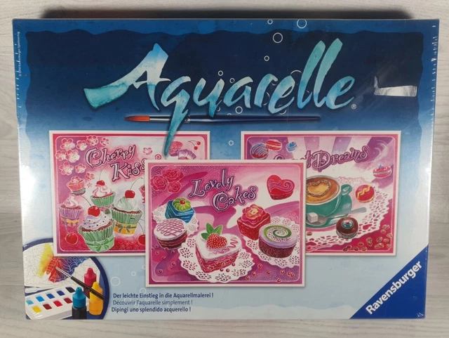 Acuarelas Ravensburger Hechos Pasteles Fáciles Dulces Totalmente Nuevo Sellado