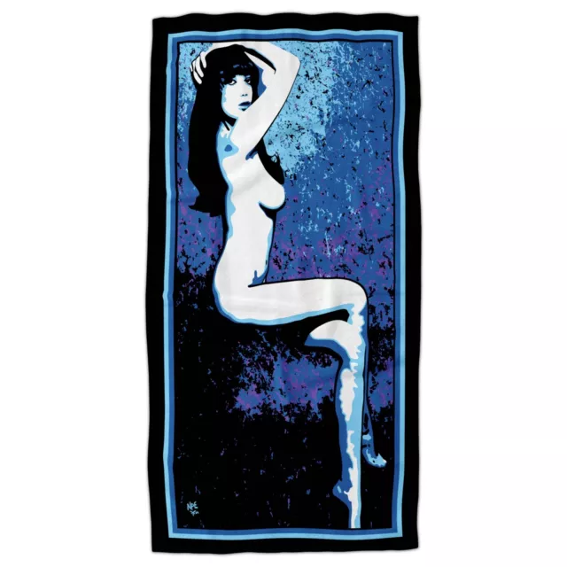 COOL BEACH TOWEL Cotton Large, Sexy Pop Art Unisex Gift, Surf Gym Pool Swim Bath