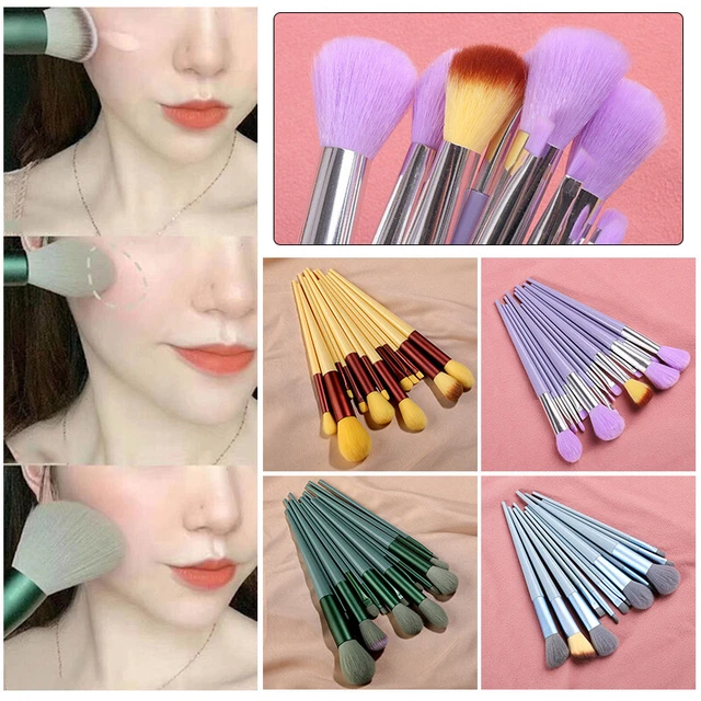 UK 13Pcs Professionali Trucco Set Pennelli Fondotinta Kabuki Ombretto Strumenti