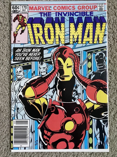 Invincible Iron Man #170 Nm- See Pics 1St Rhodes As Iron Man Marvel Comics 1983