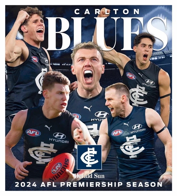 2024 CARLTON BLUES Afl football team poster,FREE POST,bargain 1 12.34