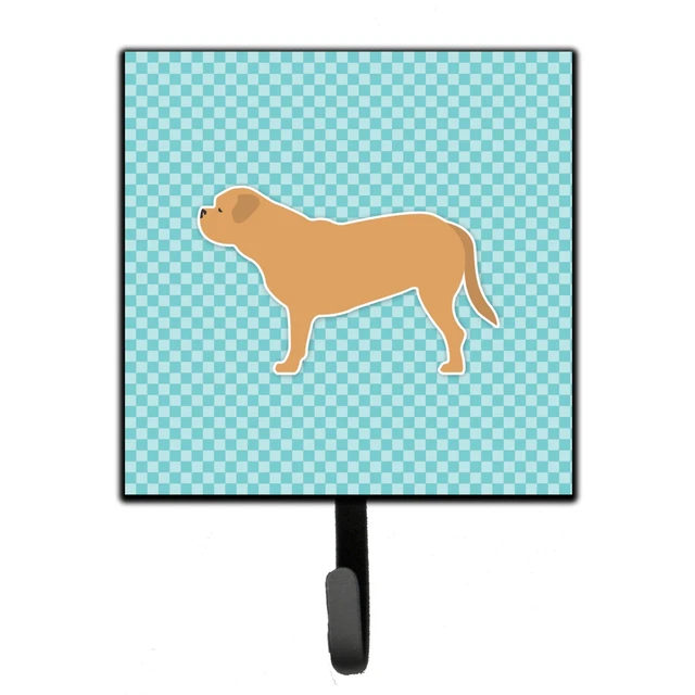 "Caroline's Treasures Dogue de Bordeaux Checkerboard Blue Leash or Key Holder...