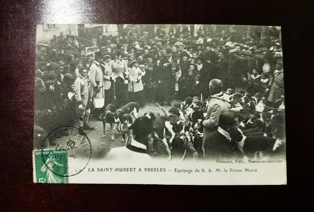 CPA 95 LA SAINT HUBERT A PRESLES - crew of His Excellency M. le Prince Murat