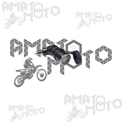 Cellularline ADATTATORE CONNETTORE DOPPIA USB 5V 2A PRESA DIN 4165 12V PER MOTO BMW 