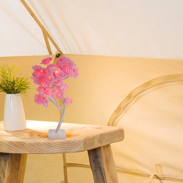 LED DESK LIGHT Rose Tree Lights Unique Home Decoration Beautiful Flower