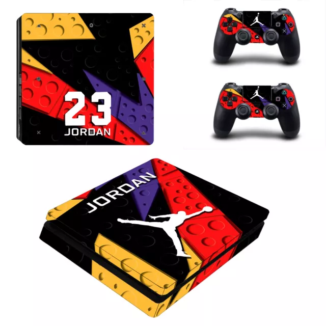 Air Jordan MJ 23 PS4 Slim Skin Sticker Decal Vinyl Console+2 controllers 1966