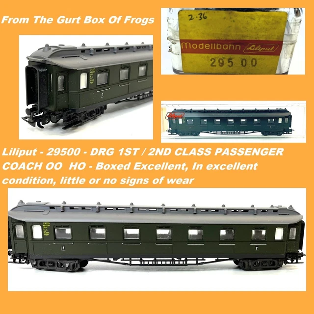 Wagon Voyageur 1ère & 2ème Classe Non Fumeur HO Lima - Bon état - Échelle 1/87