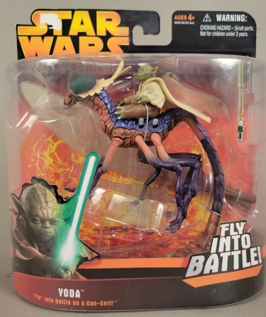 STAR WARS REVENGE of the Sith Yoda Fly Into Battle Can-Cell Loose