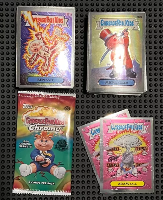 2022 GARBAGE PAIL KIDS CHROME 5 SET 100 CARD + WRAPPER and Empty BOX 5TH SERIES