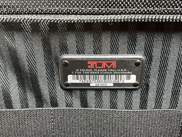 TUMI Alpha Rolling Laptop Briefcase Bag Black Ballistic Nylon Luggage 2214D3 15