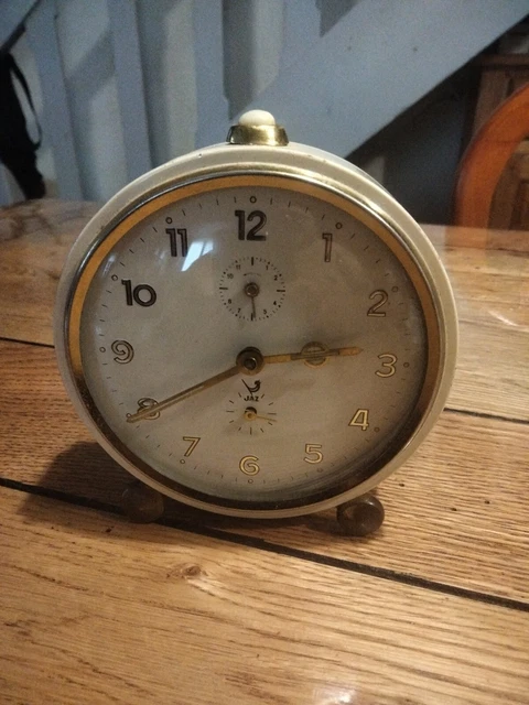 LANCEL REVEIL DE Voyage Ancien En Metal Dore Decor Femme Antique EUR 5