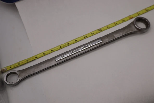 Llave de extremo de caja doble de largo Craftsman EE. UU. 17" SAE 1-1/16 x 1-1/4 V- 43934