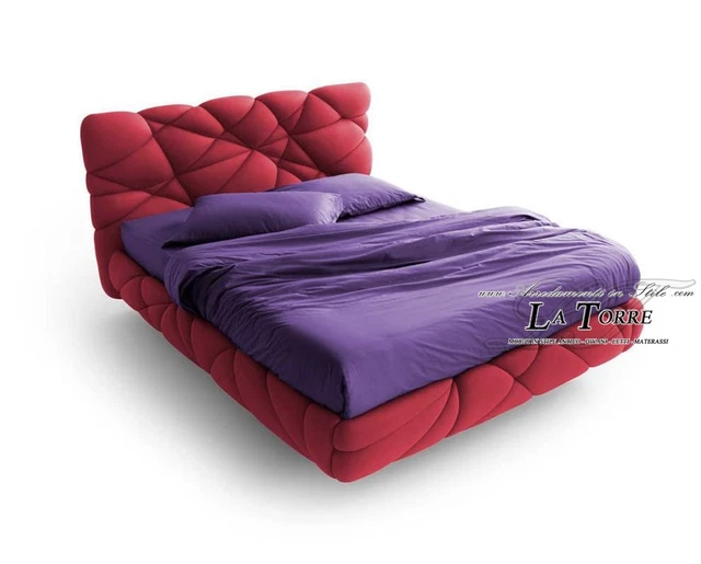 Cadre De Lit Ancien 160 Cm Bois Sculpté Vert - Sans Sommier Ni Matelas