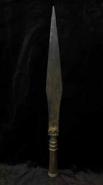 Ancient Unique Chinese Old Bronze Beautiful Sword With Beast Face