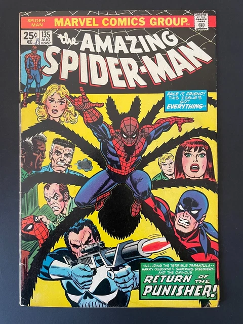 Amazing Spider-Man #135 - Return of the Punisher Marvel 1974 Comics