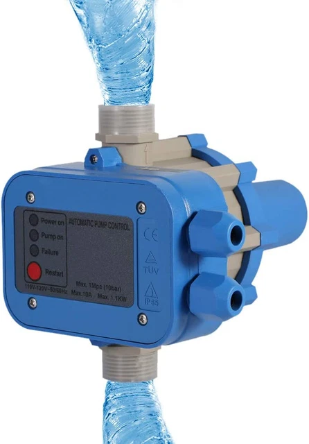 Water Pump Pressure Controller for Water Pump - Automatic Pump Controller 110V