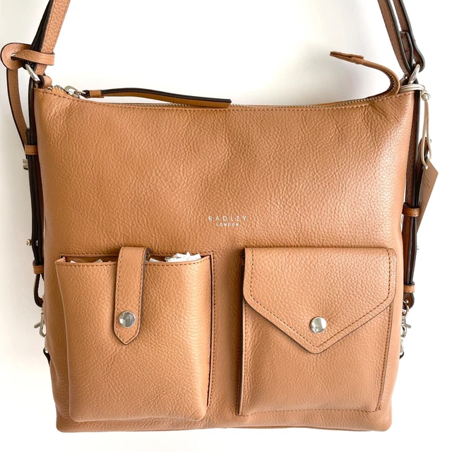RADLEY WILTON WAY Tan Leather Multiway Shoulder Backpack Bag BNWT