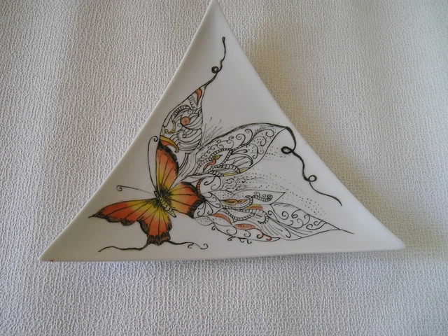 PORCELAINE de LIMOGES - VIDE POCHE-COLLECTION Josette LEFEVRE- DECORATRICE