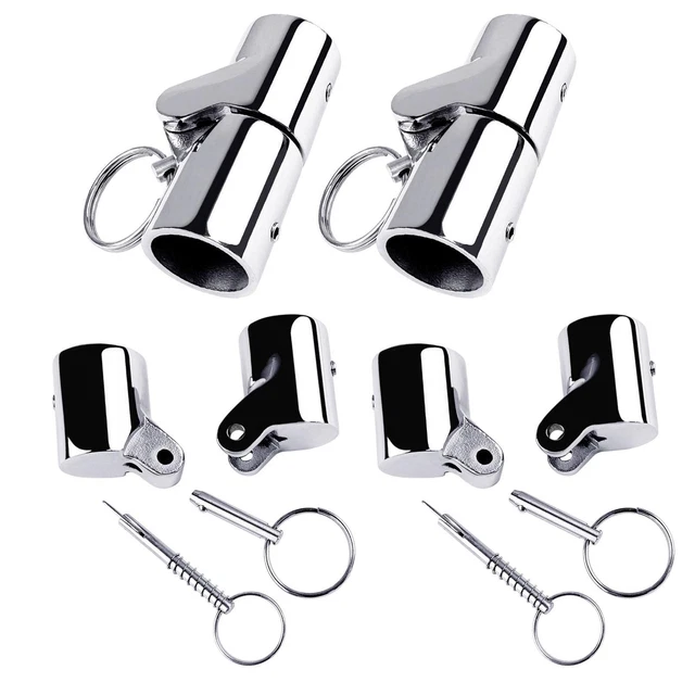 Connecteur Pivotant Pour Tube Marin En Acier Inoxydable 316 - 25mm (ou 22mm) - Pour Auvents, Mâts, Bateaux - Résiste à L'eau Salée