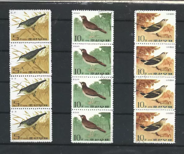 Corea Fauna Aves Serie del año 1974 (FW-509)