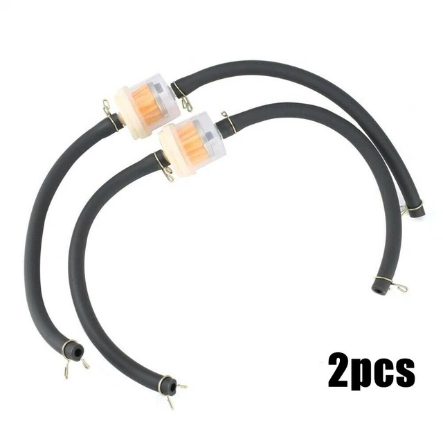 Filtre à Essence POFET Pour Moto/Quad 50CC-150CC - Kit Avec Tuyau 45cm, Robinet Et Colliers - Noir