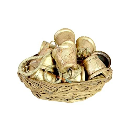 Hand Made Golden Cowbells Cow Bell Noisemaker, Iron Sheet Metal Cowbells with