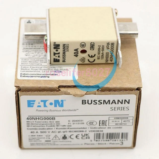 10 Pz Fusibile Ritardo Tempo Ferraz Shawmut ATQR1 ATQR-1 1A 600 V - Foto 2