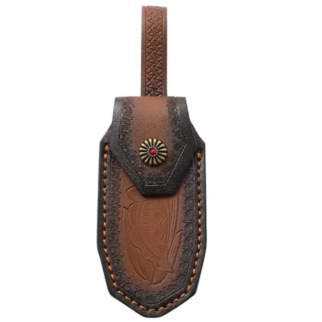 Foldable Pouches Foldable Accessary Leather Sheath for Everyday Use