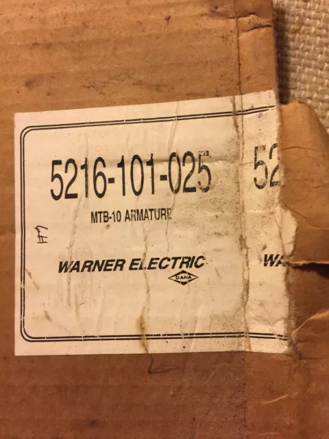 New Warner Electric 5216-101-025 Disc Brake Replacement Armature