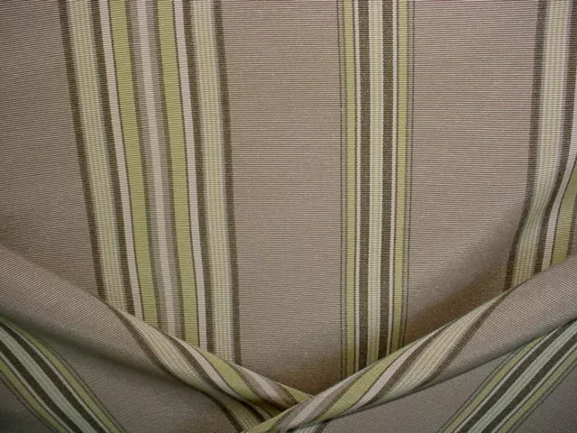 16-7/8Y Kravet Lee Jofa Sage Basil Moire File Stripe Upholstery Fabric