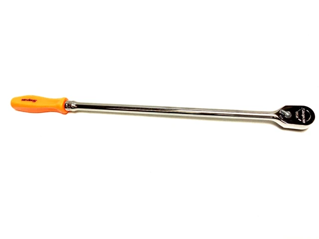 New Snap-on™ 3/8" drive 17" Orange Hard handled Ratchet FHLLD80O Dual 80 Tech