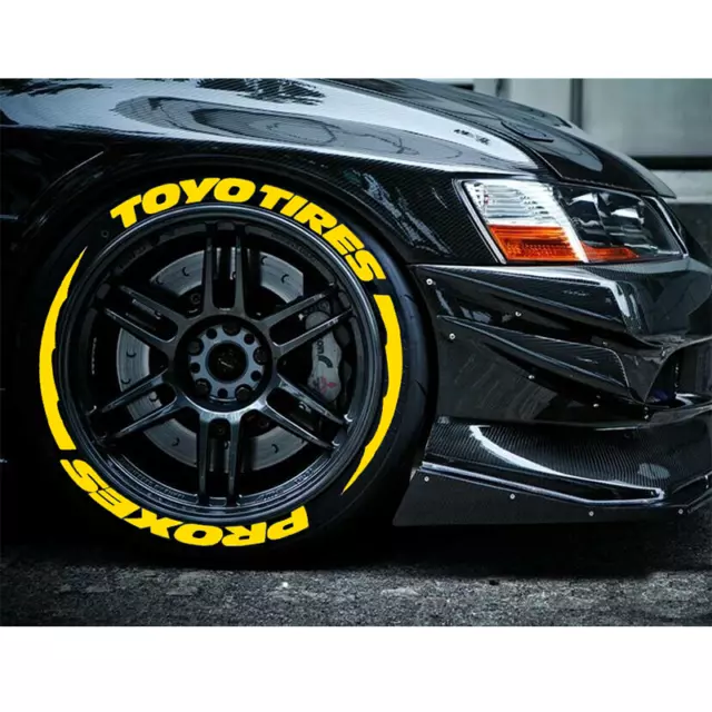 TIres Lettering TOYO TIRES PROXES Sticker Yellow 1.20" 15"-24" 4 Tires Sets TIres Lettering TOYO TIRES PROXES Sticker Yellow 1.20" 15"-24" 4 Tires Sets
