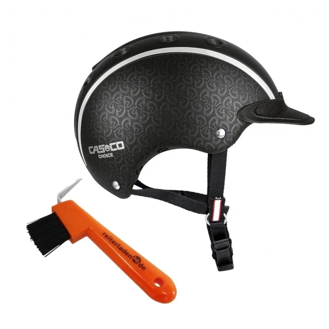 Kinder Reithelm CHOICE Casco schwarz S (52-56cm) + Hufkratzer Reiterladen24
