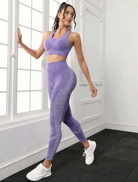 Leggings sportivo+Top senza cuciture *spedizione 8-12 giorni*