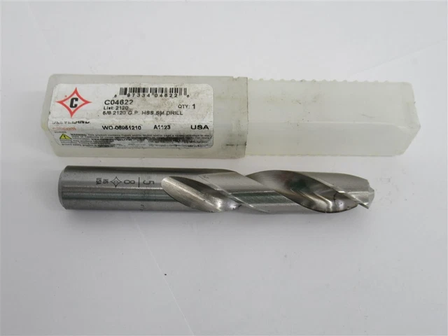 Cleveland C04622 , 5/8" HSS Screw Machine Length Drill Bit