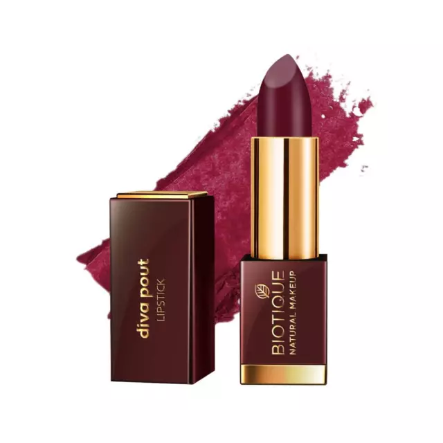 Biotique Natürlich Makeup Diva Schmollmund Lippenstift, Midnight Passions- 4gm 2