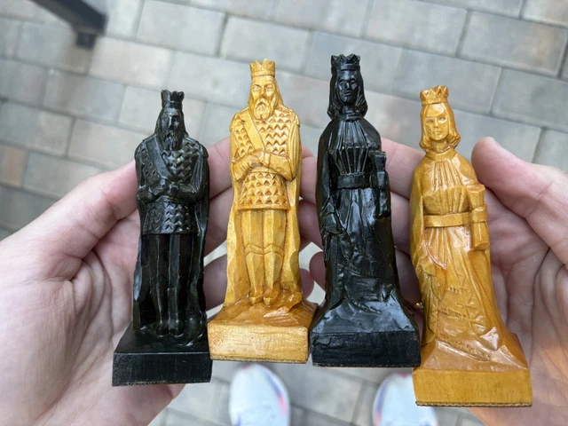 Jeu D'Échecs Vintage Vietnamien – Corne Et Nacre, Plateau Bois, Stratégie