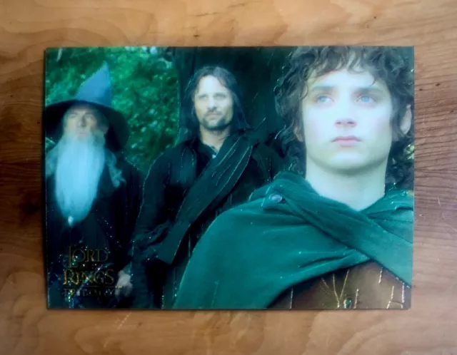 THE LORD OF THE RINGS Chrome Trilogy PROMO CARD P1 2004 Topps Trading Card LOTR