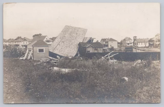 1913 Dayton Ohio Flood RPPC Real Photo Postcard Devastating Scene Destroyed Home