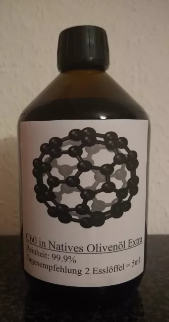 Carbon C60 in Natives Olivenöl Extra / C60 in extra virgin olive oil 250ml/200mg