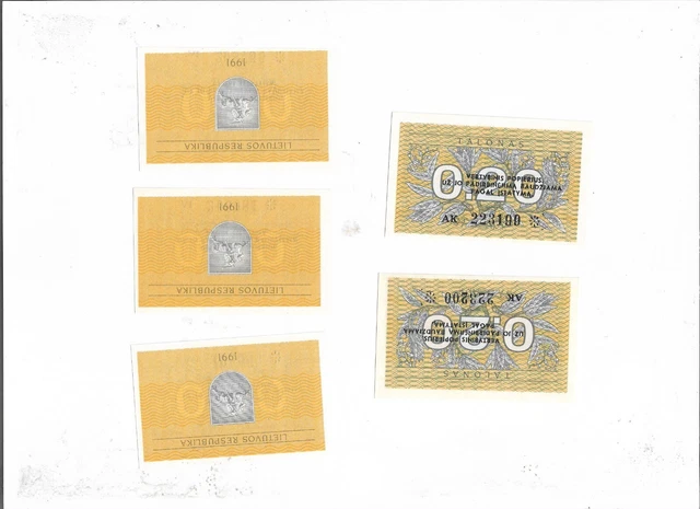 Banknote - 1991 Lithuania, 0.20 Talona, P30b aUNC,