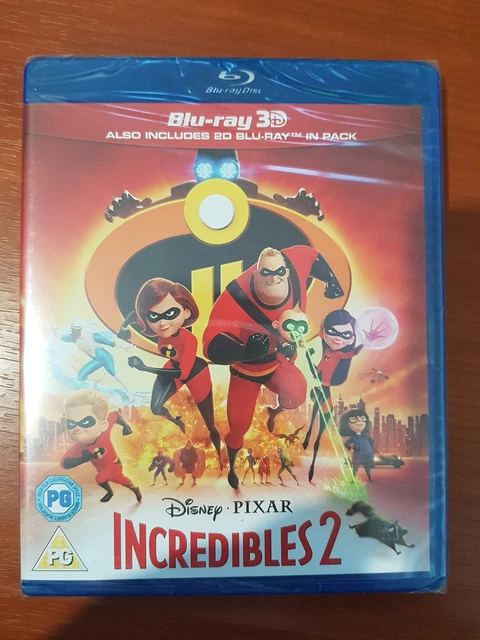 INCREDIBLES 2 (2018) 3D + 2D Blu-Ray BRAND NEW (USA Compatible