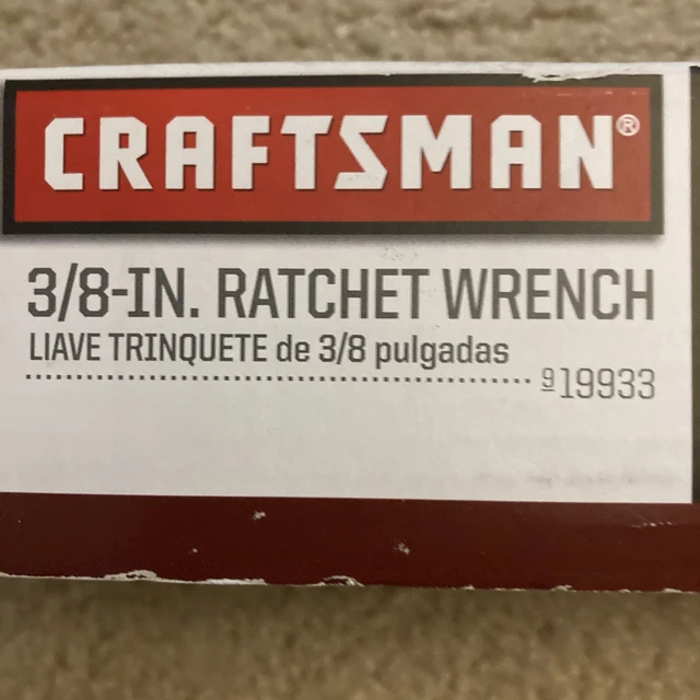 Craftsman Air Ratchet 3/8 Drive 919933 New In Box 3