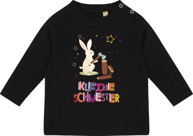 Long Baby/Kinder Shirt, kleine Schwester Hase LW02114249