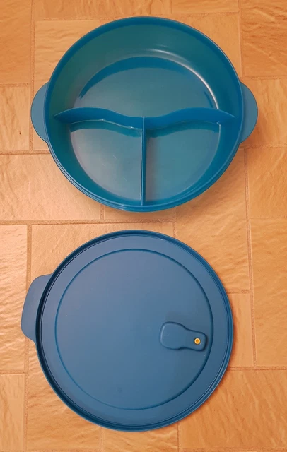 TUPPERWARE D'OCCASION : grande assiette/ gamelle à compartiments TUPPERWARE D'OCCASION : grande assiette/ gamelle à compartiments