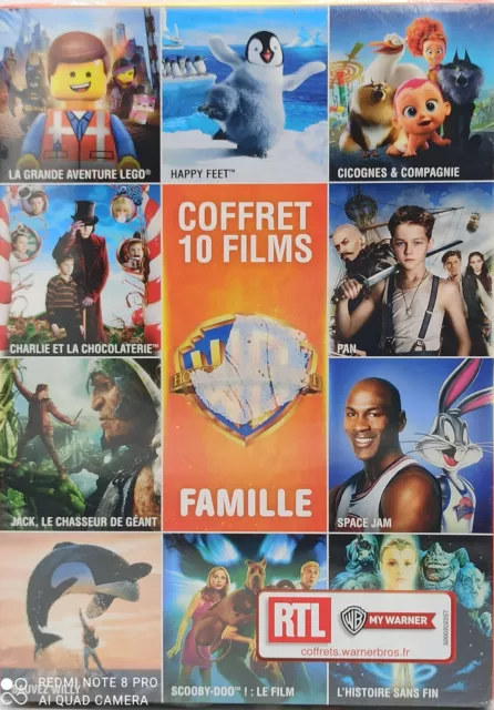 COFFRET DVD 10 FILMS FAMILLE neuf sous blister