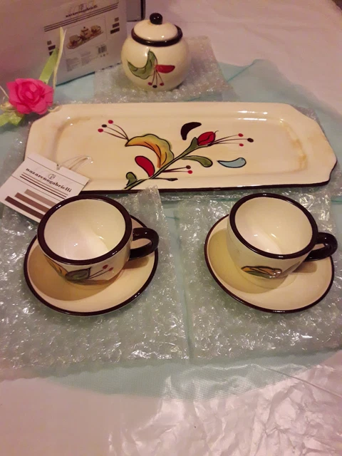 Set da caffe' by "Nazareno Gabrielli" Nuovo con Etichette